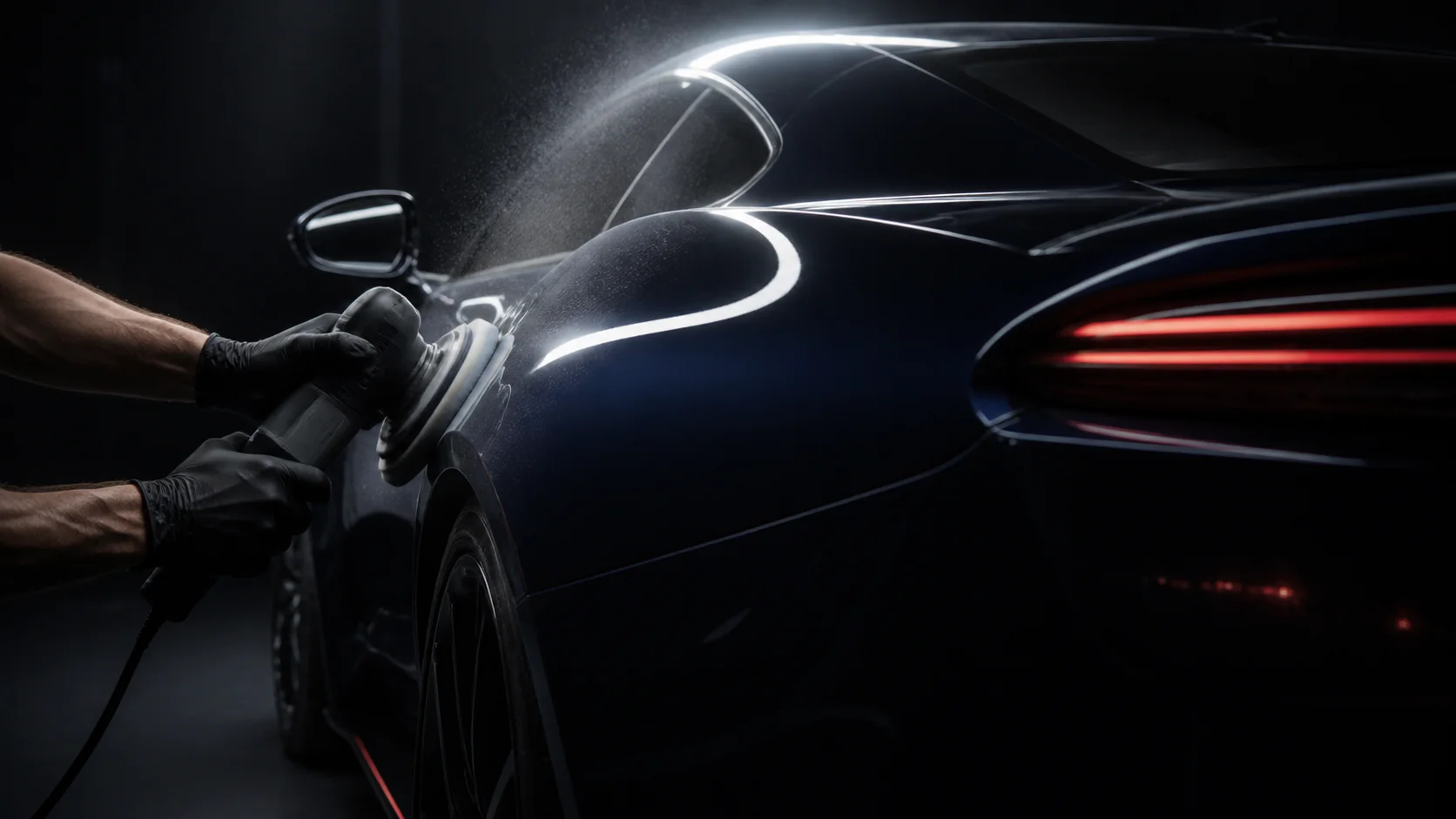 Precision paint correction on a premium vehicle
